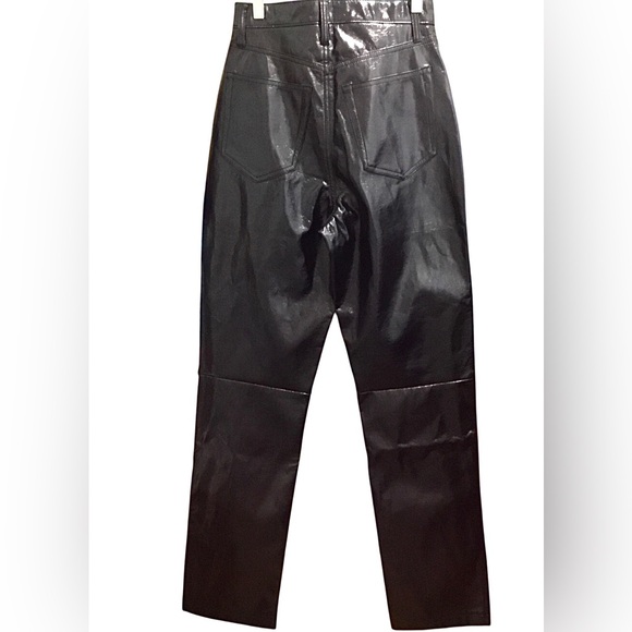 NWT Abercrombie & Fitch Curve Love Vegan Leather Pants - Picture 2 of 6